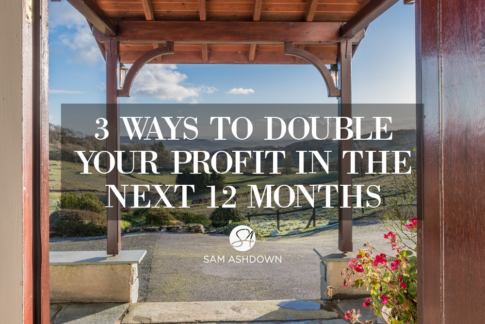 3 Ways to double your profit in the next 12 months blogpost for estate agents by Sam Ashdown