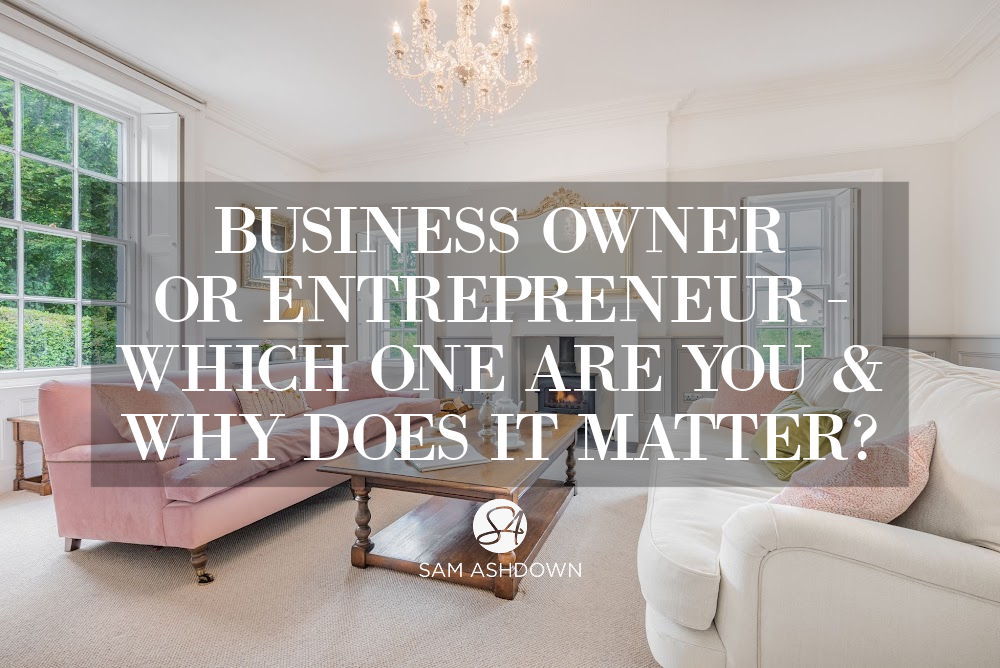 Business Owner or Entrepreneur - Which one are you & why does it matter blogpost for estate agents by Sam Ashdown
