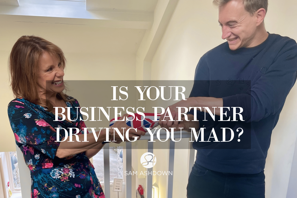 Is your business partner driving you mad blogpost for estate agents by Sam Ashdown