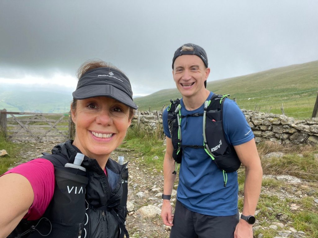Sam and Phil in training for 50-mile ultra-marathon