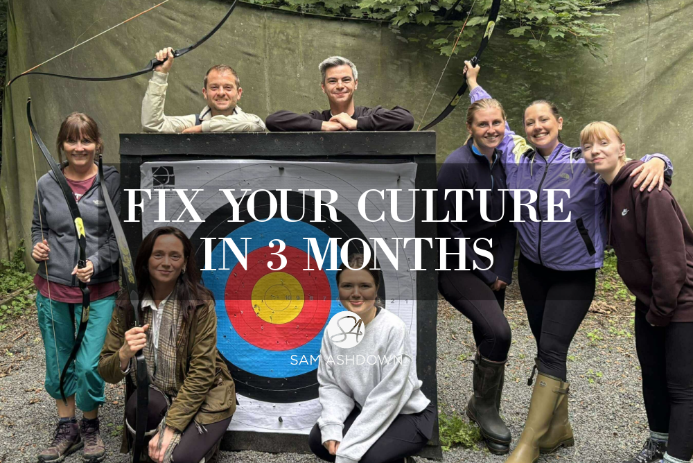 Fix Your Culture in 3 Months blogpost for estate agents by Sam Ashdown